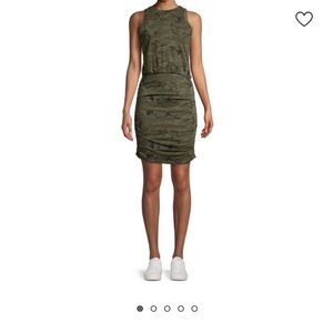 n:PHILANTHROPY Green Camouflage Mini Dress